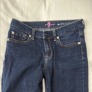 7 For All Mankind Women's Blue Skinny Jeans